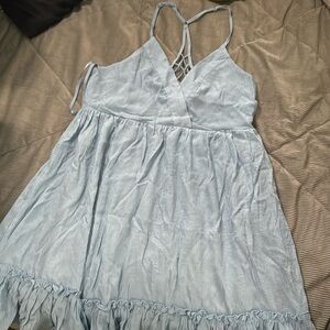 Sky Blue Strappy Dress